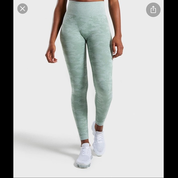 Gymshark Camo Seamless- Sage Green Size Large